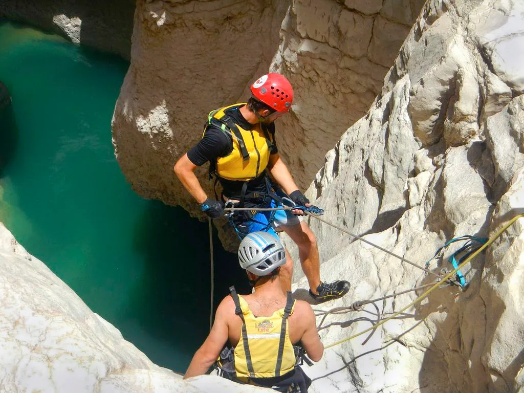 Abseiling in Oman