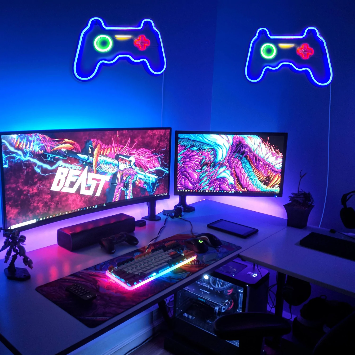 Neon Gaming Lounge