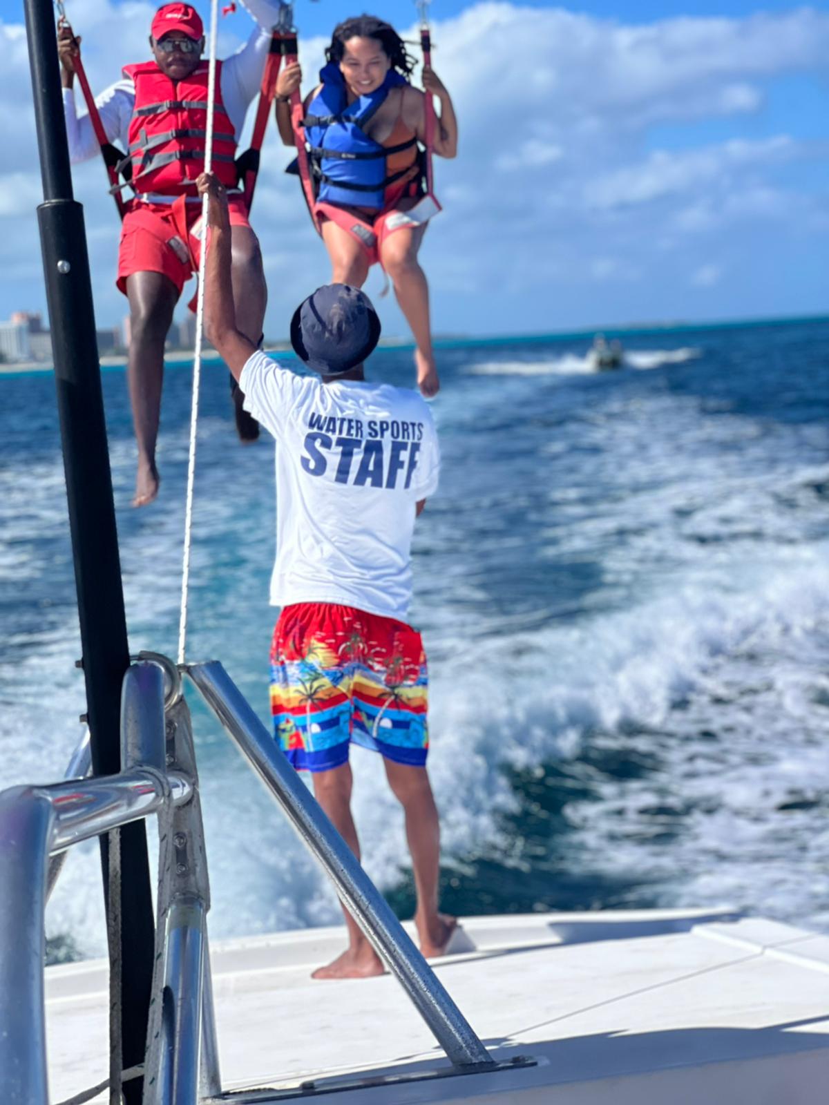 Parasail Over Cabbage Beach